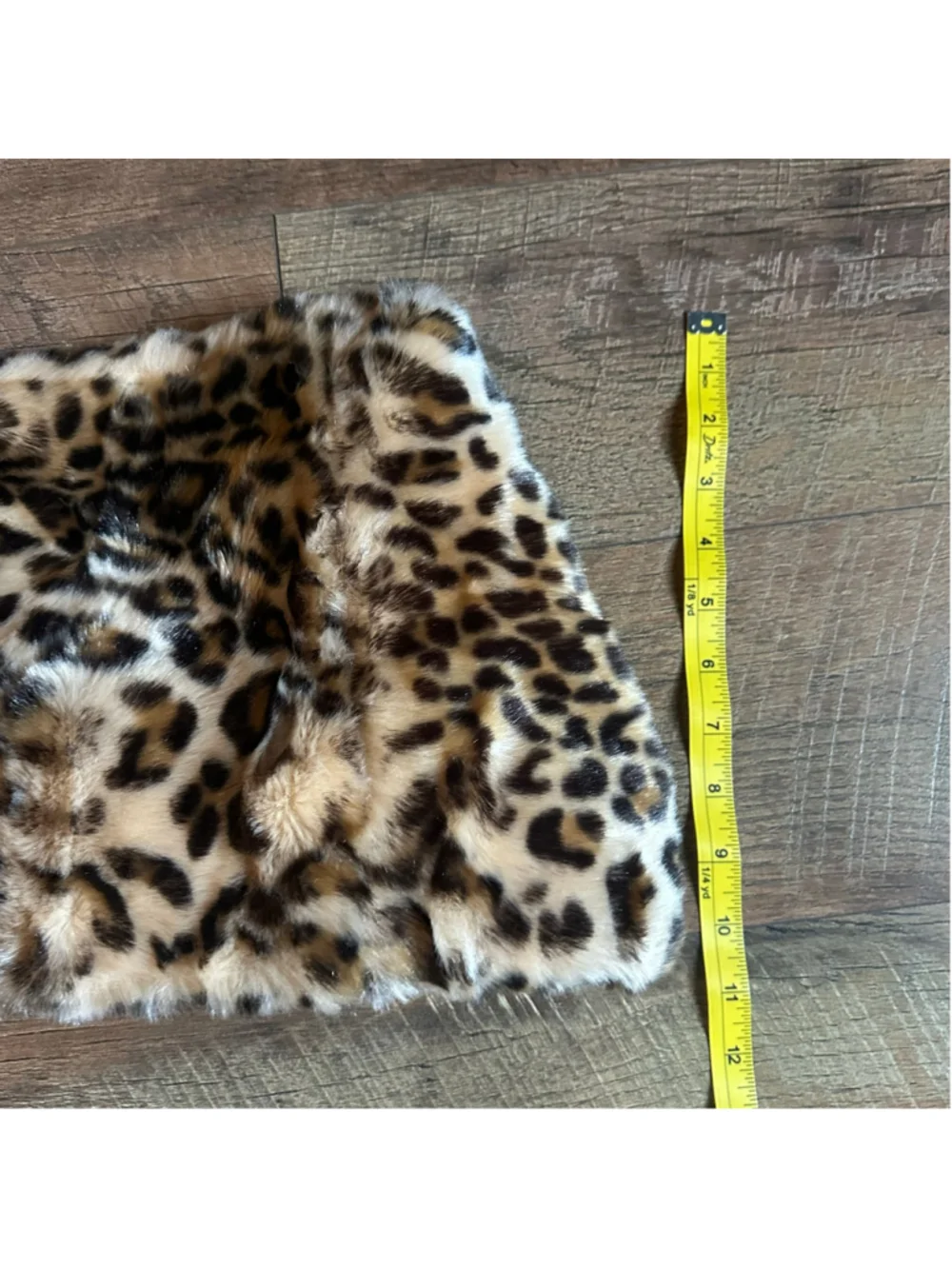 Women's Ann Taylor Leopard Print Faux Fur Infinity Scarf One Size Beige Black